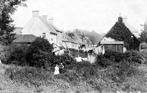 Sorn Main Street, looking East from 'The Greyhound', pre 1905